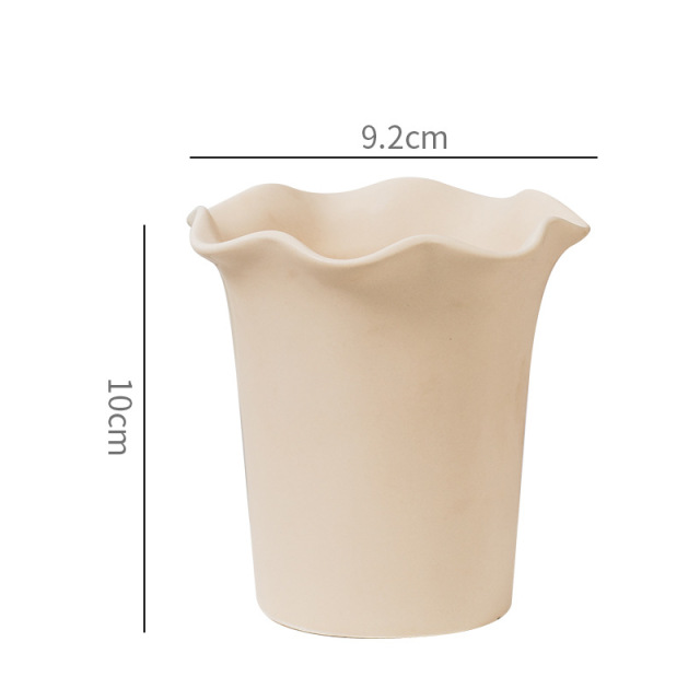 JLYF3908 Floral design matte glazed ceramic plant pot