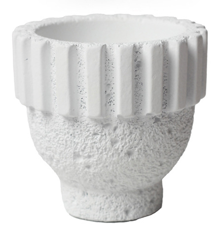 JYW144 Lava effect unique design cement pot for indoor garden