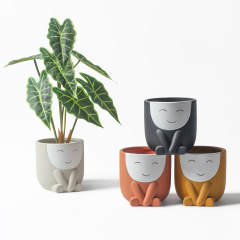 JYW2112 Addorable ceramic Animal pots with hand painting