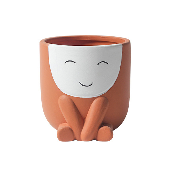JYW2112 Addorable ceramic Animal pots with hand painting