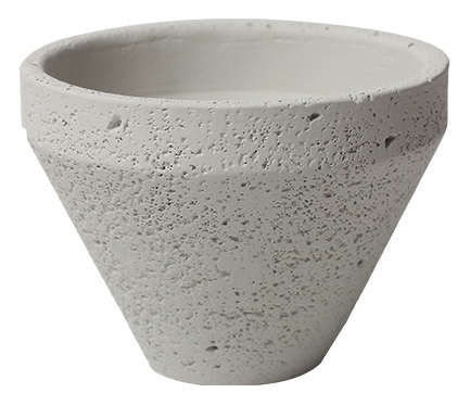 JYW125 Stone effect tapered cement plant pot