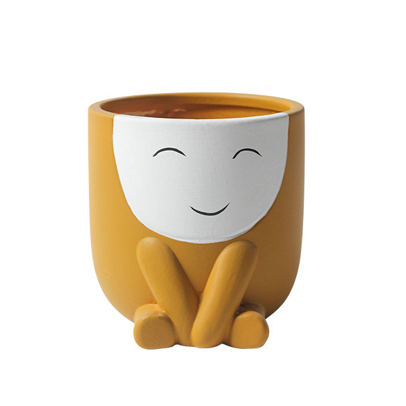 JYW2112 Addorable ceramic Animal pots with hand painting