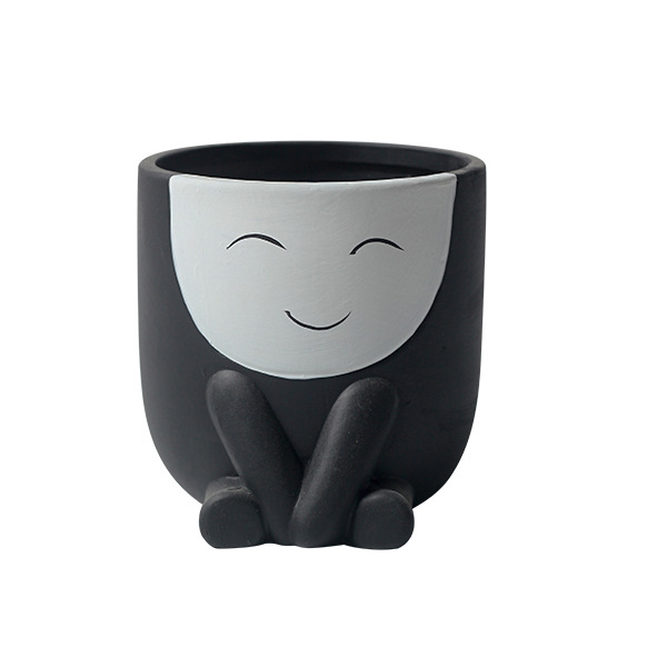 JYW2112 Addorable ceramic Animal pots with hand painting