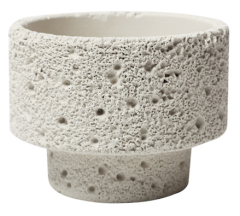 JYW145 Lava effect unique design cement pot for indoor garden