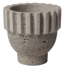 JYW144 Lava effect unique design cement pot for indoor garden