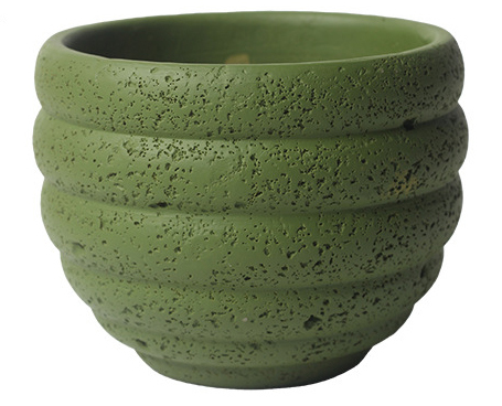 JYW127 Stone effect textured cement plant pot