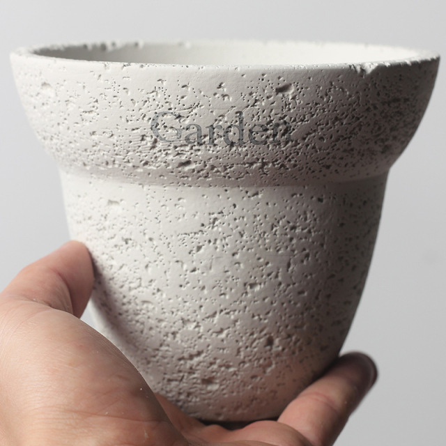 JYW118 Stone effect cement plant pot