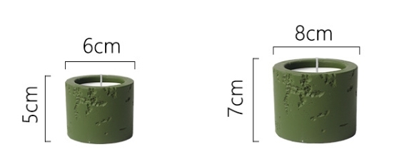 JWCV3005 Hot sale stone effect cement candle vessle