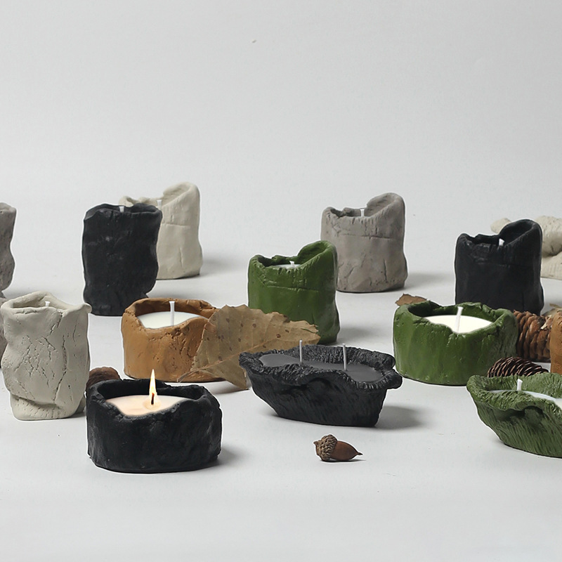 JWCV3006 Unique design cement candle vessel