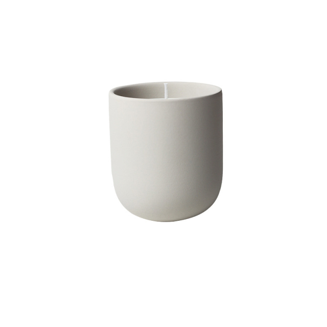 JWCV3008 best selling white cement candle vessle