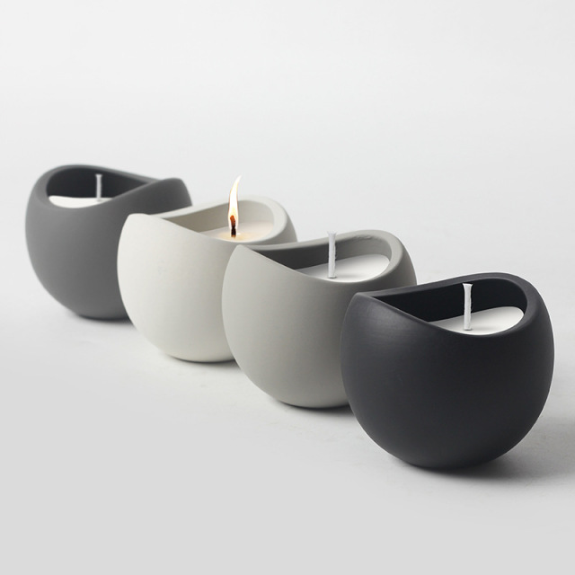JWCV3014 New design cement candle vessel