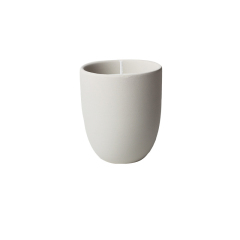 JWCV3011 Taper shaped white cement candle vessel