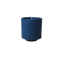 JWCV3012 Blue color cement candle vessel
