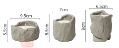 JWCV3006 Unique design cement candle vessel