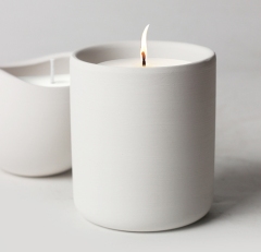 JWCV3009 hot sale white cement candle vessel