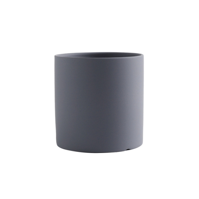 JYW2123 Hot sale classic cylinder ceramic planter pot with various colors