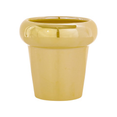 JYW2116 New development indoor garden ceramic planter pot with pearlized finish