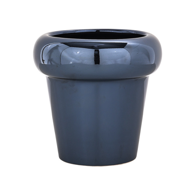 JYW2116 New development indoor garden ceramic planter pot with pearlized finish