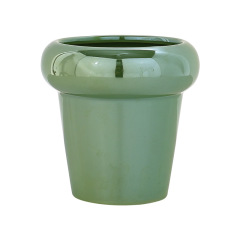 JYW2116 New development indoor garden ceramic planter pot with pearlized finish