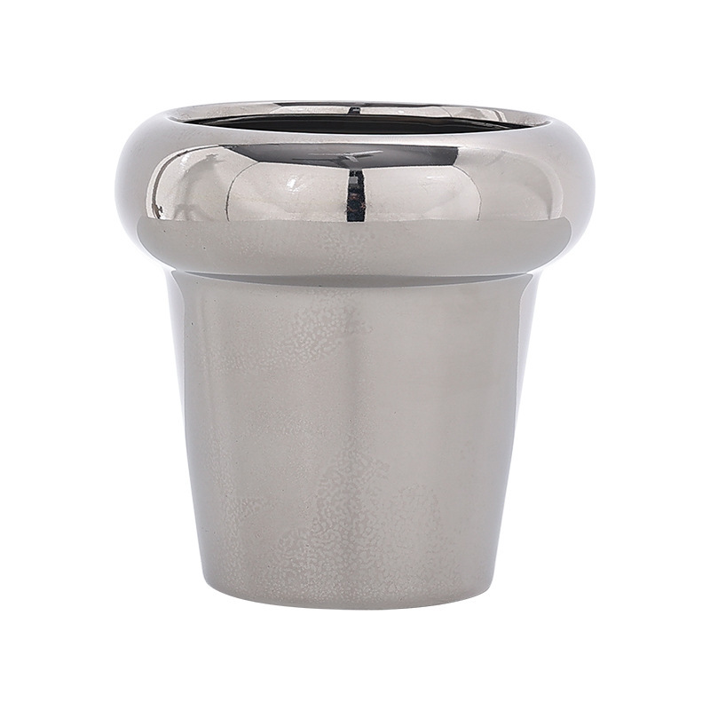JYW2116 New development indoor garden ceramic planter pot with pearlized finish