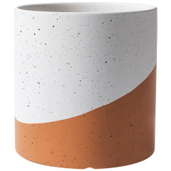 JYW2113 CERAMIC POT WITH 2 TONE FINISH