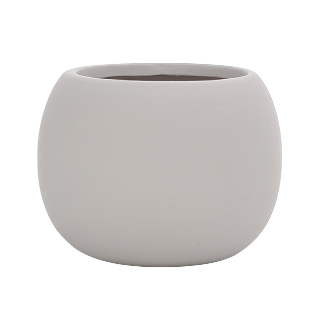 JYW2121 Ball shaped indoor ceramic garden planter pot