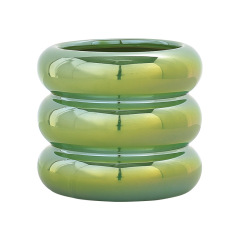 JYW2115 Hot sale ceramic indoor planter pot with pearlized finish