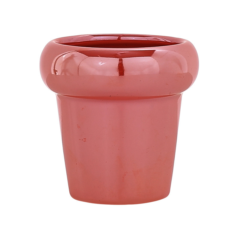 JYW2116 New development indoor garden ceramic planter pot with pearlized finish