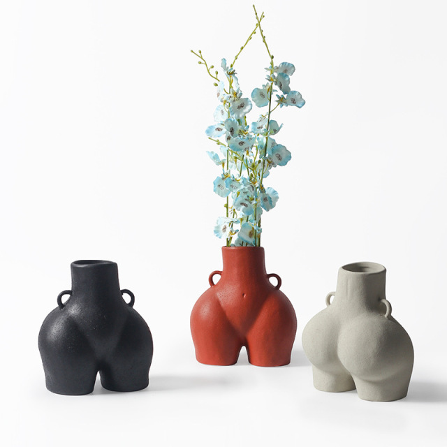 JYW2120 Home decoration body design ceramic vase for indoor use