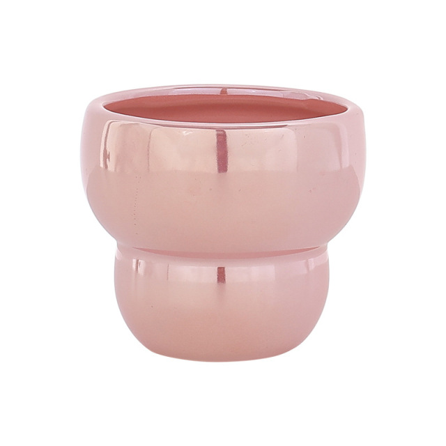 JYW2114 Best selling ceramic planter with pearlized finish
