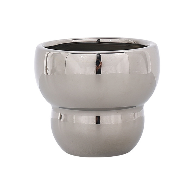 JYW2114 Best selling ceramic planter with pearlized finish