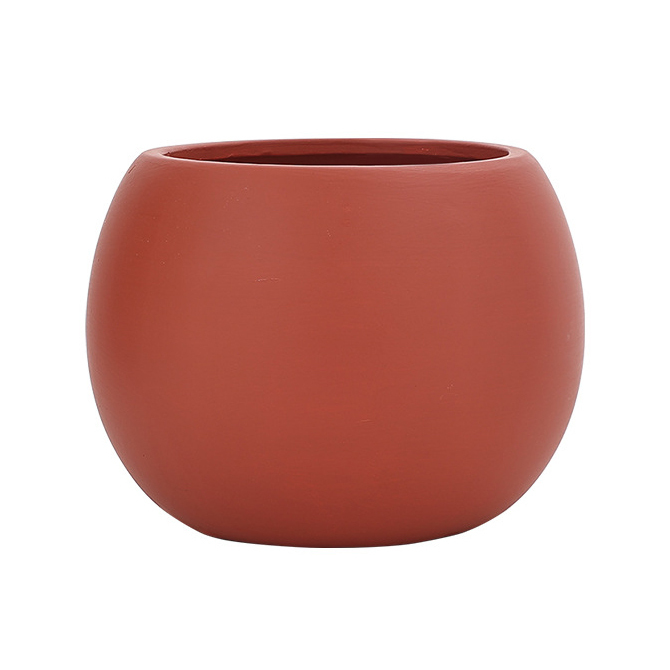 JYW2121 Ball shaped indoor ceramic garden planter pot