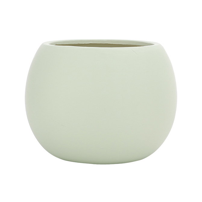 JYW2121 Ball shaped indoor ceramic garden planter pot