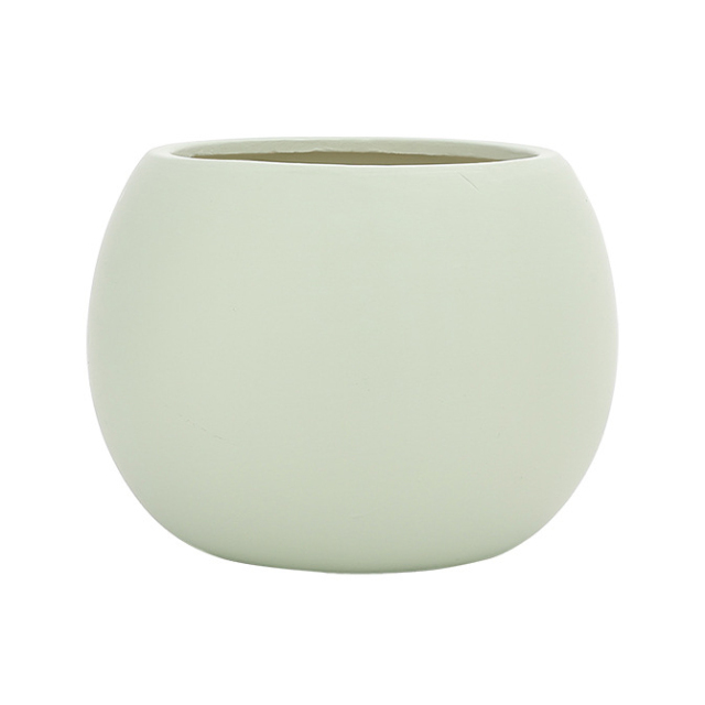 JYW2121 Ball shaped indoor ceramic garden planter pot