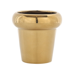 JYW2116 New development indoor garden ceramic planter pot with pearlized finish