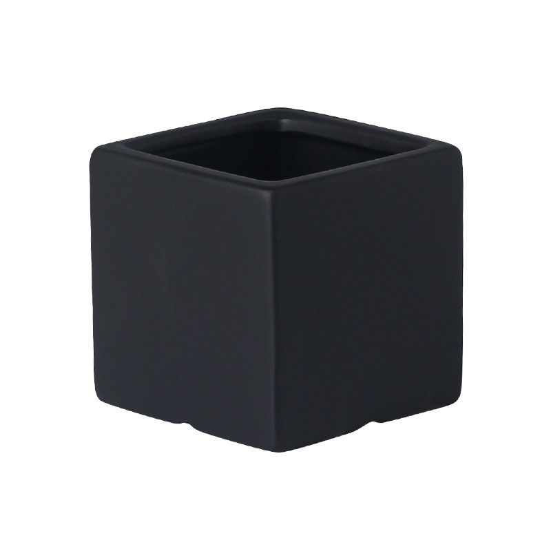 JYW2126 Square ceramic pot with various colors