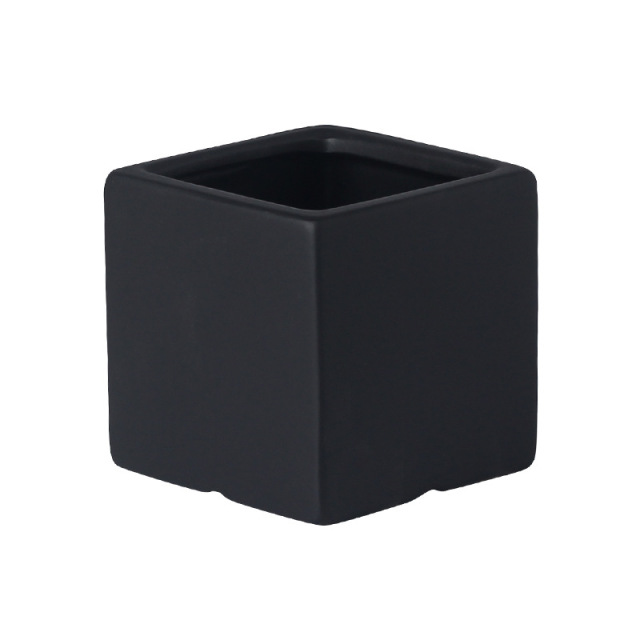 JYW2126 Square ceramic pot with various colors