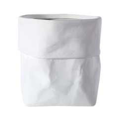 JYW2127 Bag designed ceramic planter pot with various colors