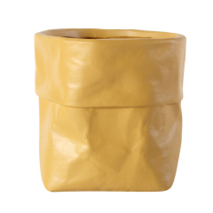 JYW2127 Bag designed ceramic planter pot with various colors