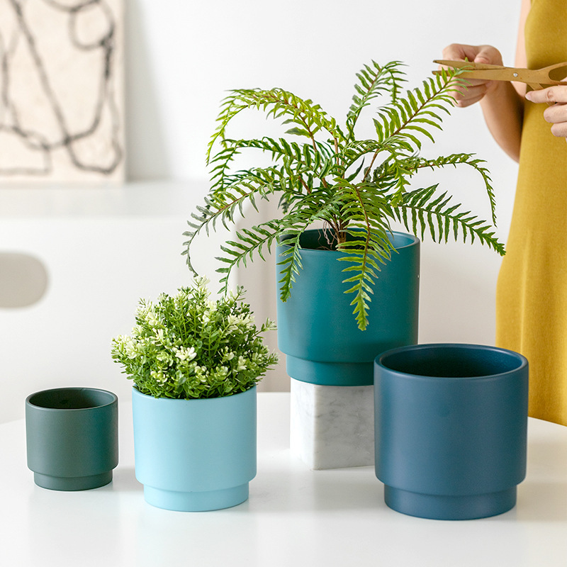JYW2131  Hot sale indoor garden ceramic plant pot for home decoration