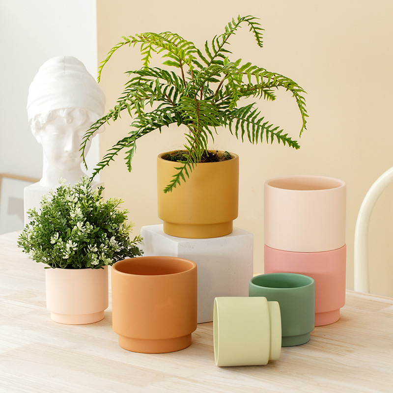 JYW2131  Hot sale indoor garden ceramic plant pot for home decoration