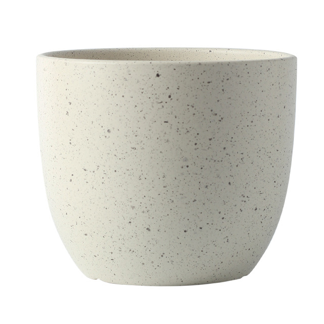 JYW2129  Taper shaped ceramic planter pot for indoor and outdoor use