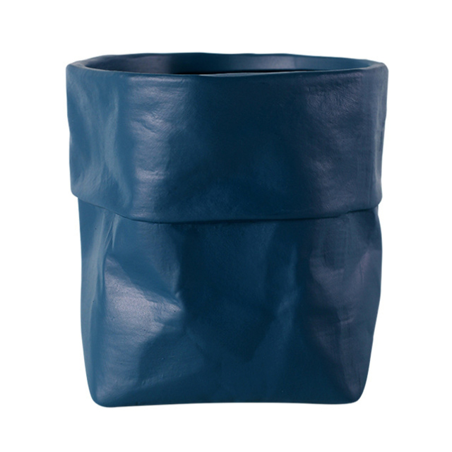 JYW2127 Bag designed ceramic planter pot with various colors