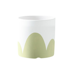 JYW2135 Adorable Hand painted ceramic cylinder planter pots