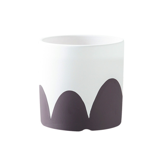 JYW2135 Adorable Hand painted ceramic cylinder planter pots