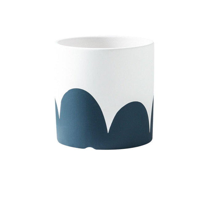 JYW2135 Adorable Hand painted ceramic cylinder planter pots