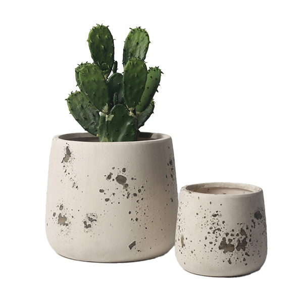 JYW2151 New design ceramic planter with weathering effect