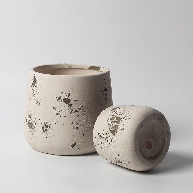 JYW2151 New design ceramic planter with weathering effect