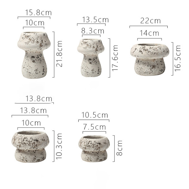 JYW2154 New arrival ceramic planter pot with weathering effect