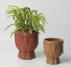 JLAK195 2025 New Cement Head planter pots for indoor and outdoor use